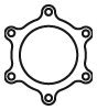 DINEX 28801 Gasket, exhaust pipe